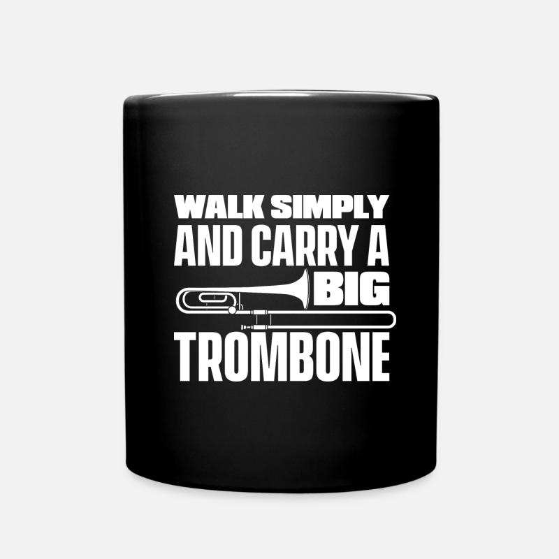 Posaune - Tasse einfarbig - Schwarz