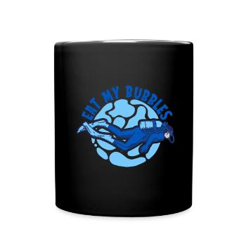 Scuba Diving Divers Diving - Full Colour Mug - black - Front