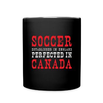 Canada Soccer Canadian Football Canada Futbol - Tasse einfarbig - Schwarz - Vorne