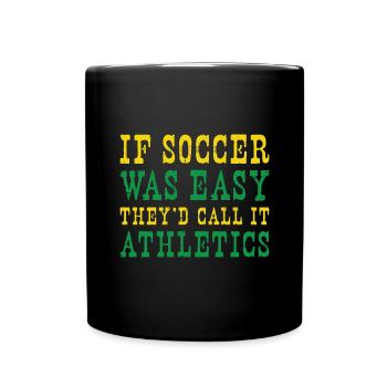 Brazil Soccer Brazilian Football Brasil Futbol - Tasse einfarbig - Schwarz - Vorne
