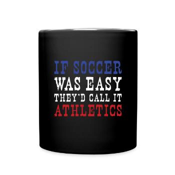 France Soccer French Football France Futbol - Tasse einfarbig - Schwarz - Vorne