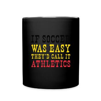 Belgium Soccer Belgian Football Belgium Futbol - Tasse einfarbig - Schwarz - Vorne