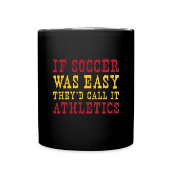 Spain Soccer Spanish Football España Futbol - Tasse einfarbig - Schwarz - Vorne