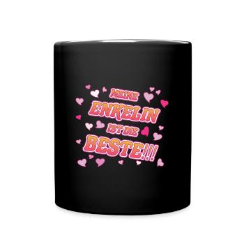 Das coole meine Enkelin ist die Beste T-Shirt - Tasse einfarbig - Schwarz - Vorne