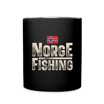 Norvège Pêche à la ligne Pêche - Mug uni - noir - Devant