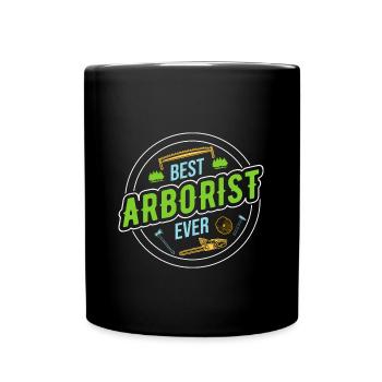 Bûcheron Bûcheron Tronçonneuse - Mug uni - noir - Devant