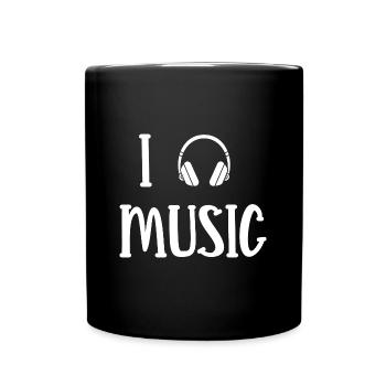 I love music - Full Colour Mug - black - Front