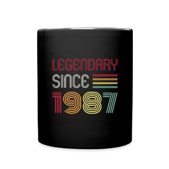 Birthday Legendary Since 1987 - Full Colour Mug - black - Front
