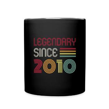 Birthday Legendary Since 2010 - Full Colour Mug - black - Front