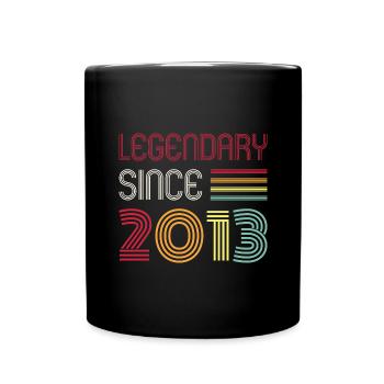 Birthday Legendary Since 2013 - Full Colour Mug - black - Front