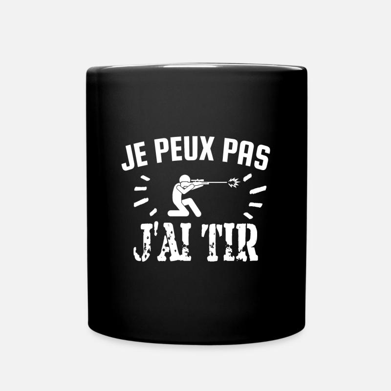 je peux pas j'ai tir - Mug uni - noir