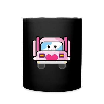 Truck Truck Bus Driver Truck Driver Women Design - Full Colour Mug - black - Front