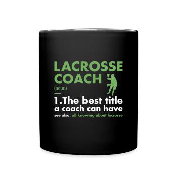 Sport Coach Definition Lacrosse - Tasse einfarbig - Schwarz - Vorne