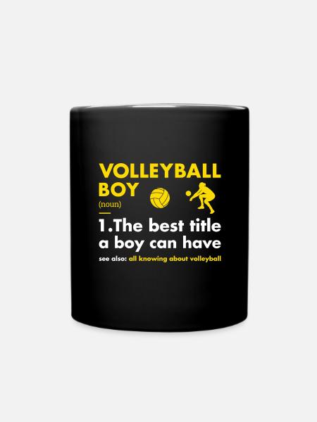 Sport Boy Definition Volleyball - Tasse einfarbig - Schwarz