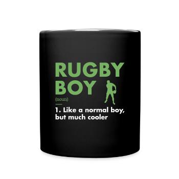 Sport Boy Definition Rugby - Tasse einfarbig - Schwarz - Vorne