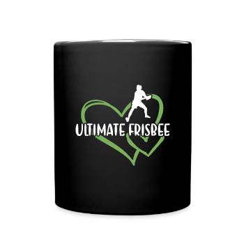 Sport Heart Ultimate Frisbee - Mug uni - noir - Devant