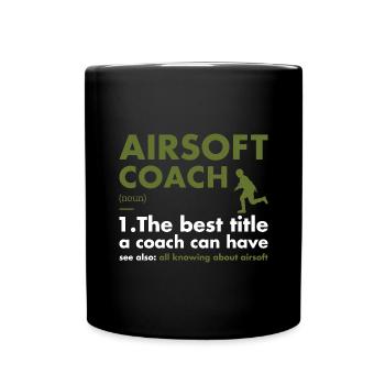 Sport Coach Definition Airsoft - Full Colour Mug - black - Front