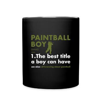 Sport Boy Définition Paintball - Mug uni - noir - Devant