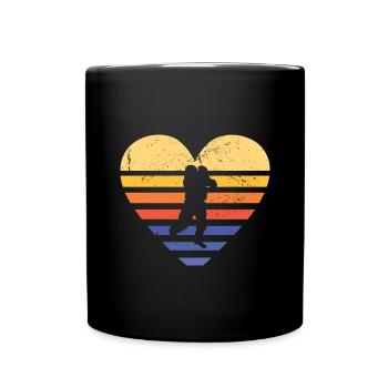 Sport Retro Sunset Heart Paintball - Mug uni - noir - Devant