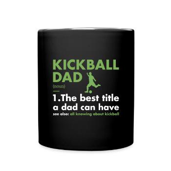 Sport Dad Définition Kickball - Mug uni - noir - Devant