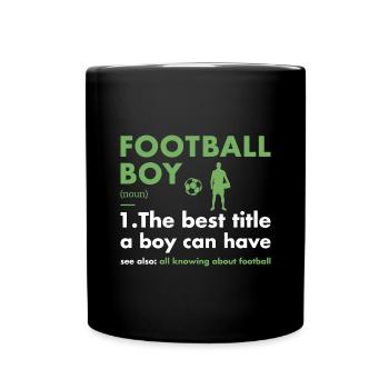 Sport Boy Definition Football - Full Colour Mug - black - Front