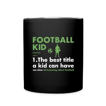 Sport Kid Définition Football - Mug uni - noir - Devant