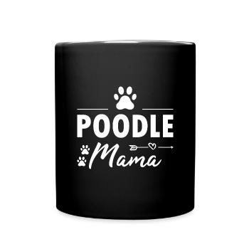 Poodle Mama - Full Colour Mug - black - Front