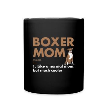 Boxer Mom Definition - Full Colour Mug - black - Front