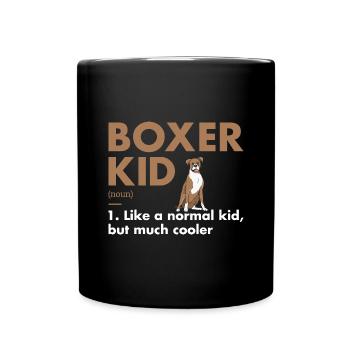 Boxer Kid Definition - Full Colour Mug - black - Front