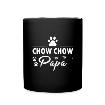 Chow Chow Papa - Tasse einfarbig - Schwarz - Vorne