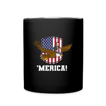 USA Flagge | Patriot Patriotismus Amerika Geschenk - Tasse einfarbig - Schwarz - Vorne