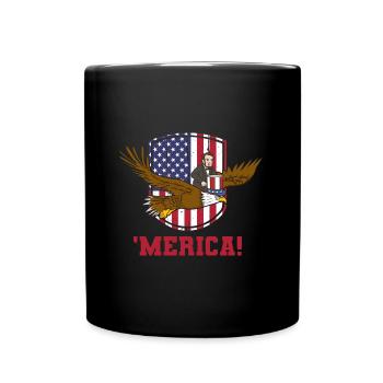 USA Flagge | Patriot Patriotismus Amerika Geschenk - Tasse einfarbig - Schwarz - Vorne