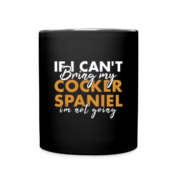 Chien Si je ne peux pas amener mon Corgi, je n’irai pas - Mug uni - noir - Devant