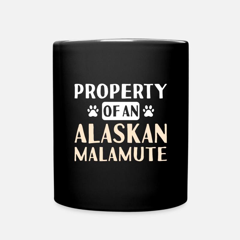 Propriété d’un Malamute d’Alaska - Mug uni - noir