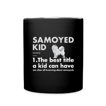 Définition de l'enfant Samoyède - Mug uni - noir - Devant