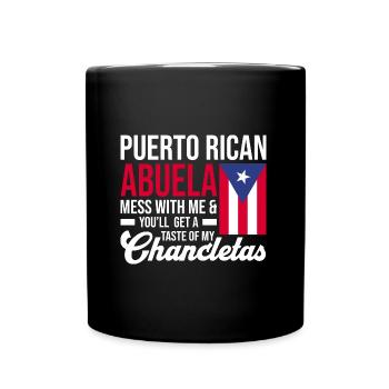Puerto Rico Flagge | Puerto Ricaner Geschenkideen - Tasse einfarbig - Schwarz - Vorne