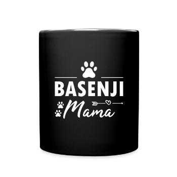 Dog Basenji Mama - Full Colour Mug - black - Front