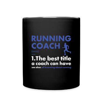 Sport Coach Running - Full Colour Mug - black - Front