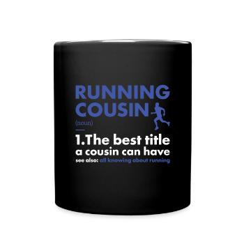 Sport Cousin Running - Full Colour Mug - black - Front
