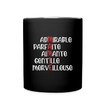mamie - Mug uni - noir - Devant