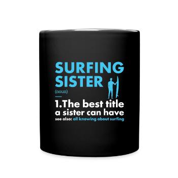 Sport Soeur Surf - Mug uni - noir - Devant