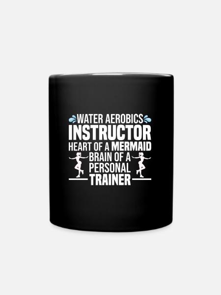 Water Aerobics - Tasse einfarbig - Schwarz