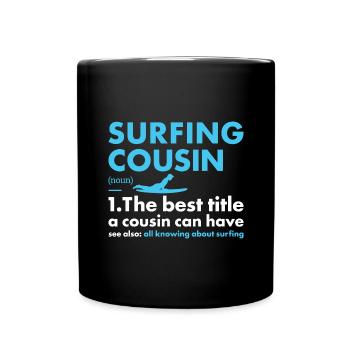 Sport Cousin Surfing - Tasse einfarbig - Schwarz - Vorne