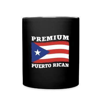 Puerto Rico Flagge | Puerto Ricaner Geschenkideen - Tasse einfarbig - Schwarz - Vorne