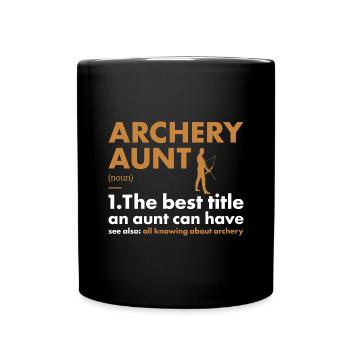 Sport Aunt Archery - Full Colour Mug - black - Front