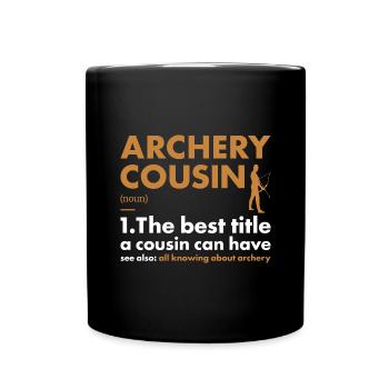 Sport Cousin Archery - Full Colour Mug - black - Front