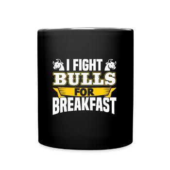 Cowboy - Tasse einfarbig - Schwarz - Vorne