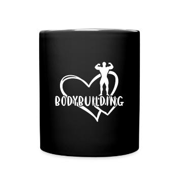 Sport Heart Bodybuilding - Full Colour Mug - black - Front