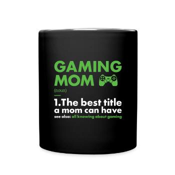 Gamer Mom Définition Jeux - Mug uni - noir - Devant