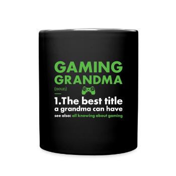 Gamer Grand-mère Définition Jeux - Mug uni - noir - Devant